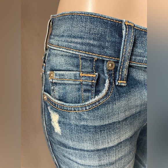 NWT 7 For All Mankind Jeans The Mid Rise Ankle Skinny - Picture 8 of 12